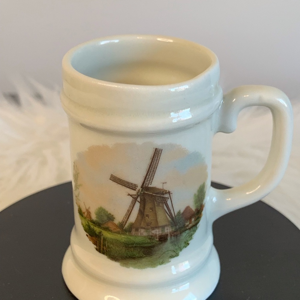 Vintage 1984 Royal Schwabap Handdecorated Ceramic Mini Mug